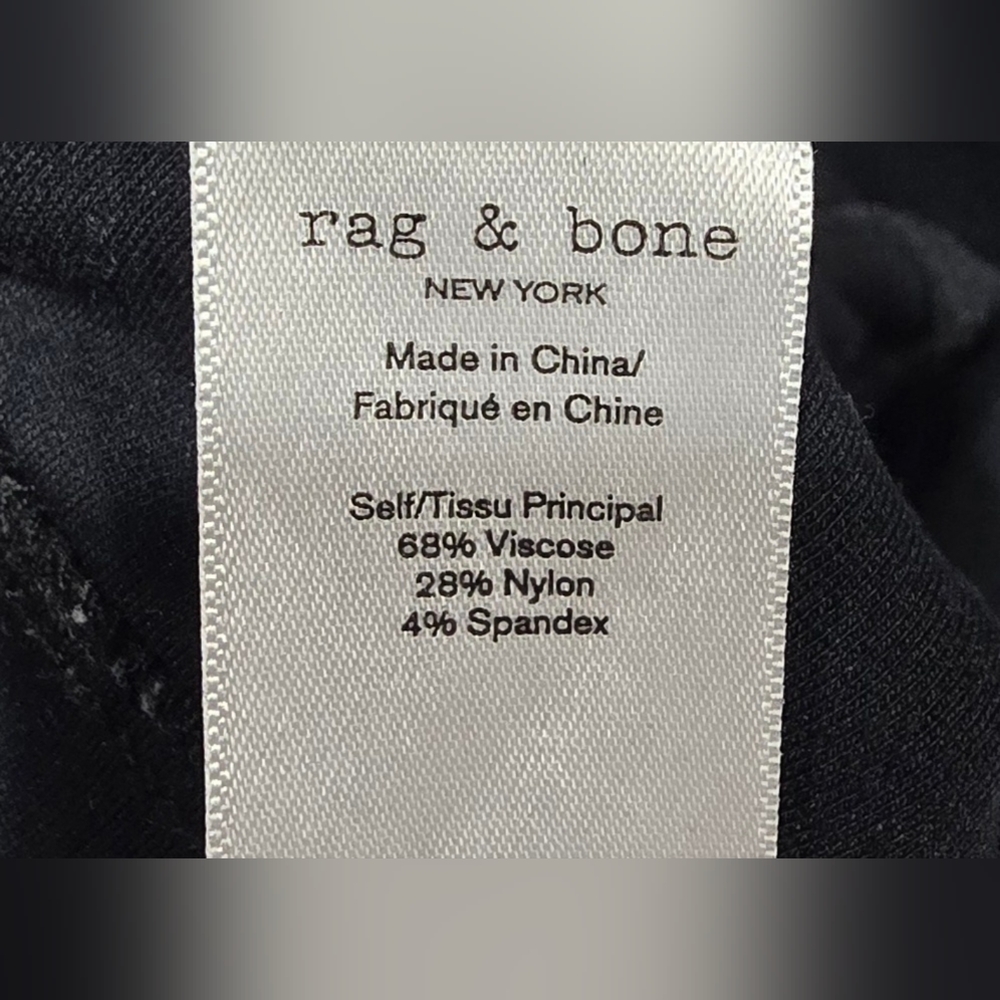 Rag & Bone High Waisted Leggings With Zipper Ankle Detail Size Small - Picture 8 of 9